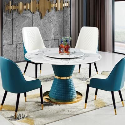 Light Luxury Marble Round Coffee Tables Multifunctional Round Table Reception and Negotiation Table