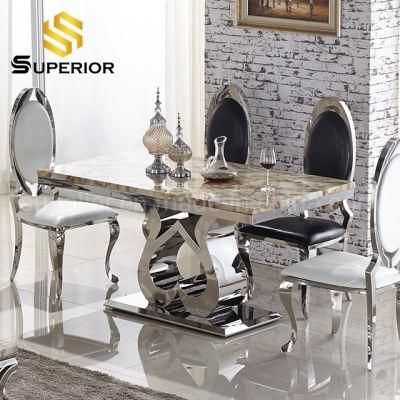 Factory Sale Love Metal Base Restaurant Table For Dining Room