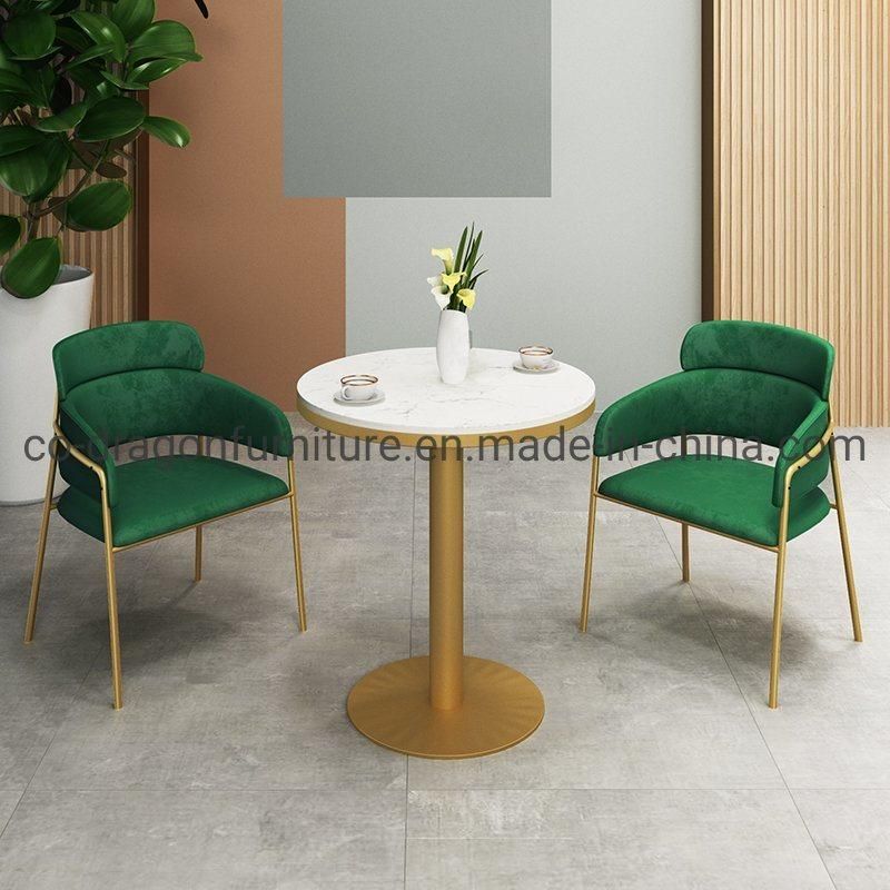 Hot Sale Fashion Dining Furniture Metal Dining Chair with Velvet