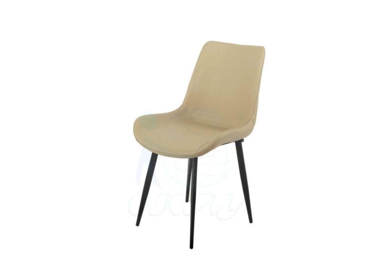 PU Dining Chair with Steel Tube Chairs