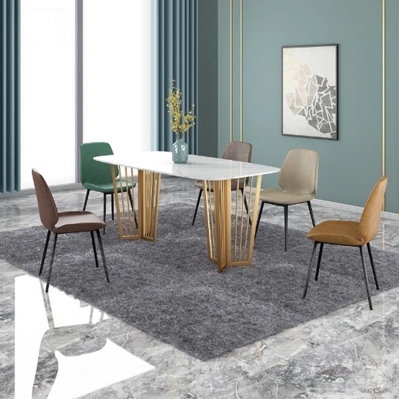 Cheap Indoor Home Leather Furniture Restaurant Cafe Hotel Dining Chair