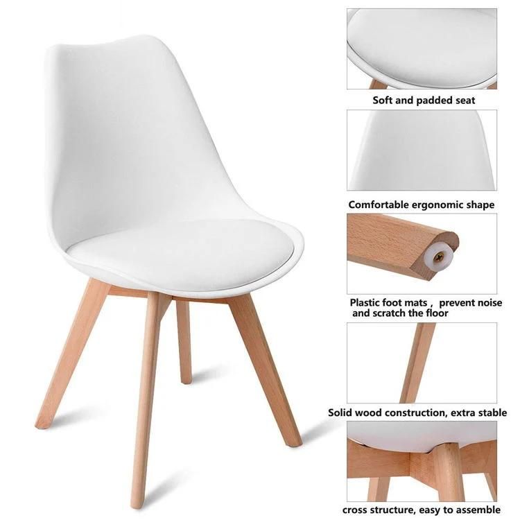 Wood Home Furniture Simple Design Nordic Rustic Relax Wooden Dining Chair for Restaurant Furniture