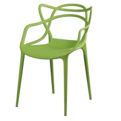 Modern Chair in Polypropylene Cafe Plastic Chair Garden Outdoor Stackable Plastic Pool Dining Chair