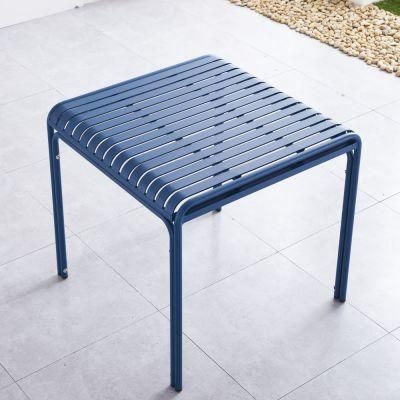 Comfortable Aluminum Bistro Garden Table Set Garden Restaurant Table Weather Resistance 4 Seater Modern Dining Outdoor Table