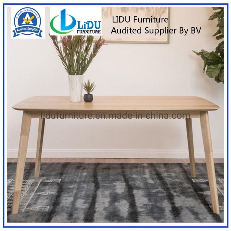 Restaurant Furniture Wood Rectangle Dining Table Fashion Design/Hot Sale Promotion Wooden Dining Table Designs