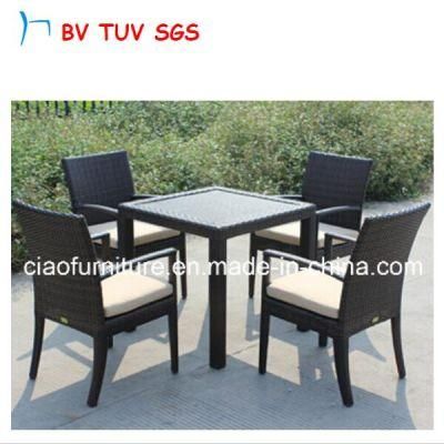 1 Table 4 Chairs Garden Dining Set