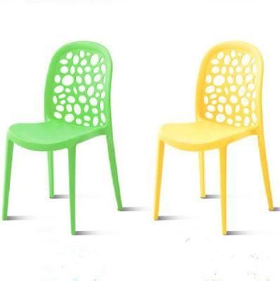 Colored PP Modern Cheap Wholesale Stackable Dining Plastic Chair with Restaruant Furniture