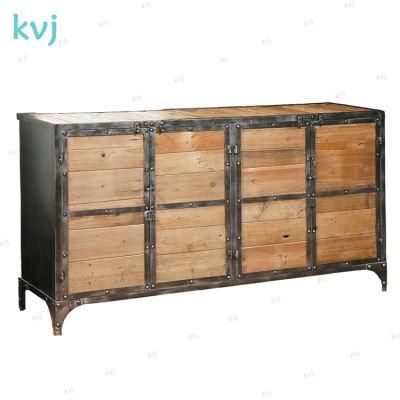 Kvj-7304 Rustic Industrial Solid Wood Reclaimed Fir Cabinet
