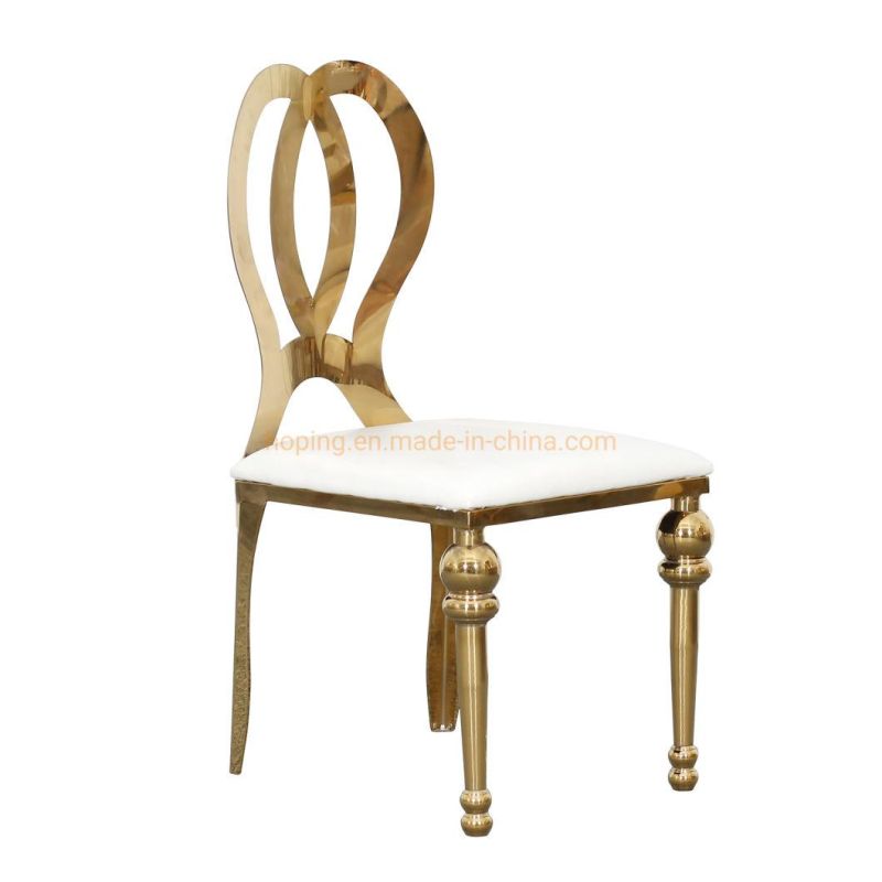 Restaurant Furniture French Style Chair Gold Marble Dining Table Rectangular Household Simple Small Apartment Chairs Set