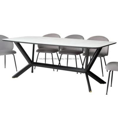 Multifunctional Slate Board Rotating Round Dining Table