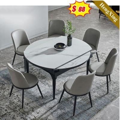 Modern Home Restaurant Furniture Dining Room Furniture Dining Room Set Wooden Marble Folding Dining Table (UL-21LV2021)