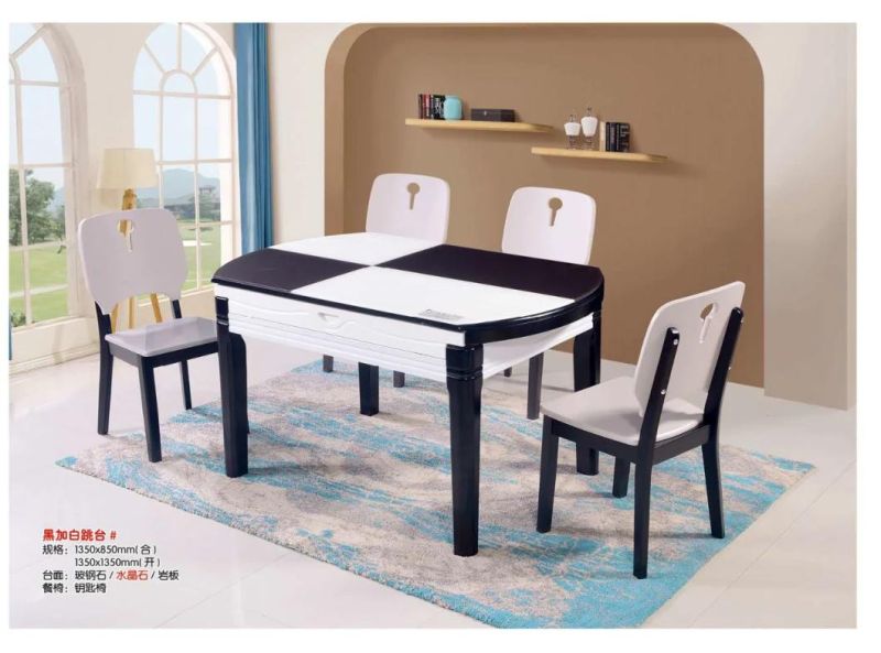 Home Hotel Furniture Modern European Dining Table Set Restaurant Marble Table