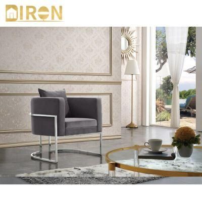 Modern Style Colorful Fabrics Chair with Metal Leg High Quality Restaurant Fabric Dining Chair