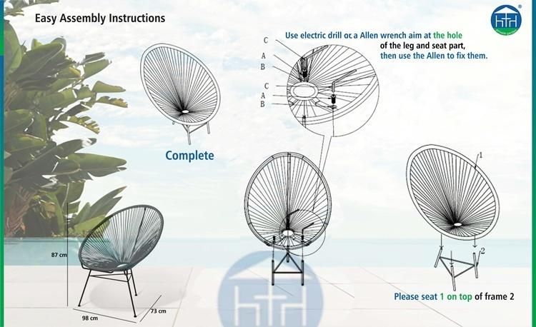 Garden Furniture Rattan Outdoor Patio Leisure Wicker Acapulco Chair