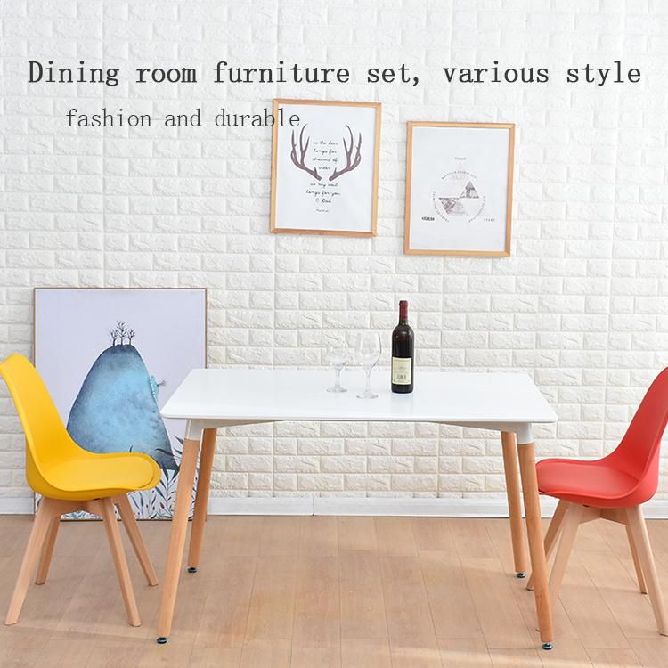 Wholesale Low Modern Light Luxury Dining Tables and Chairs MDF