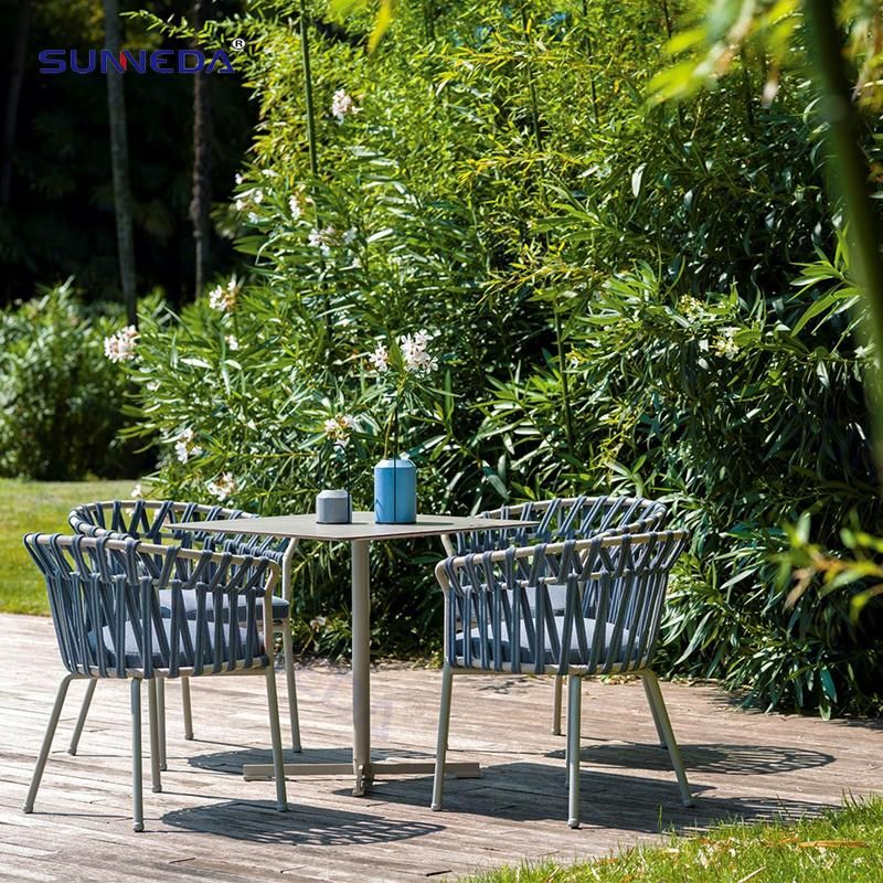 Modern Style Factory Directly Garden Furniture Dining Table Chair Set