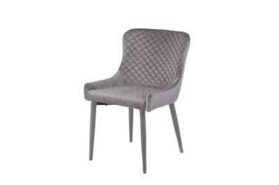 Top Quality Dining Room Furniture PU Stainless Steel Leg Modern Leather Dining Chair