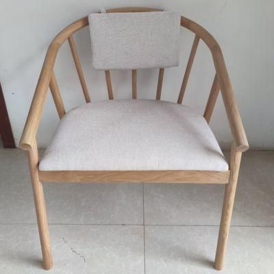 Solid Wood Frame Peacock Chair Shaped Dining Chair
