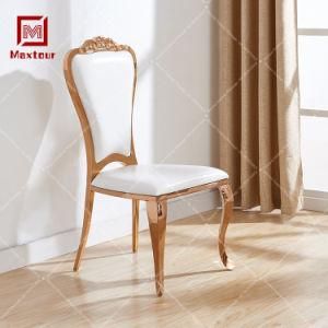 Modern Dining Room Stainless Steel Wedding Event Throne Chairs