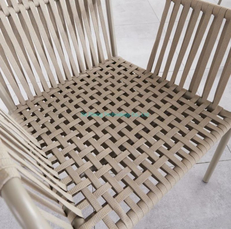 Durable Rope Chair Outdoor High Quality Luxury Outdoor Chair International Garden Design Outdoor Chair Dining Table and Chairs