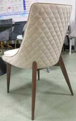 Diamond Back Dining Chair with Rubber Wooden Leg