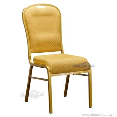 Stacking Aluminum Iron Steel Metal Hotel Restaurant Wedding Dining Banquet Chair