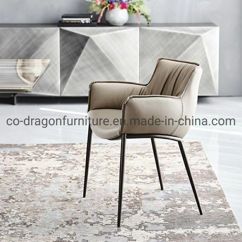 Hot Sale Metal Dining Chair with Arm for Dining Furniture