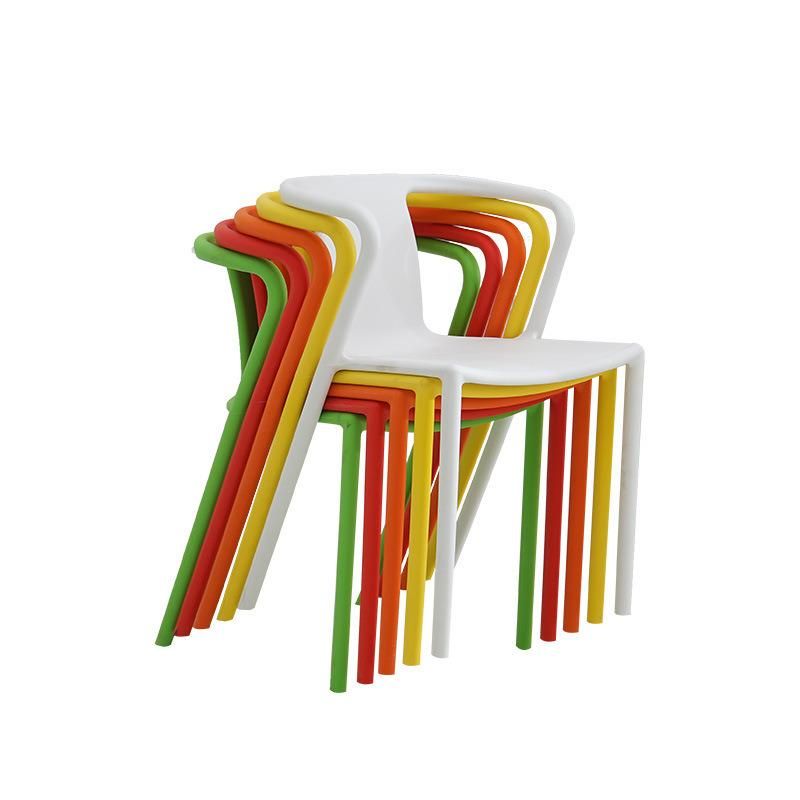 Italian Light Luxury Furniture Red Dining Chair Simple Creative Hotel Chair Plastic