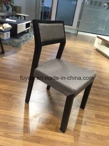 Dining Room Solid Wood Frame Fabric Dinning Chair