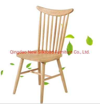 Modern Solid Wooden Simple Antique Design Cafe Hotel Salon Restaurant Party Event Kitchen Windsor Dining Chair
