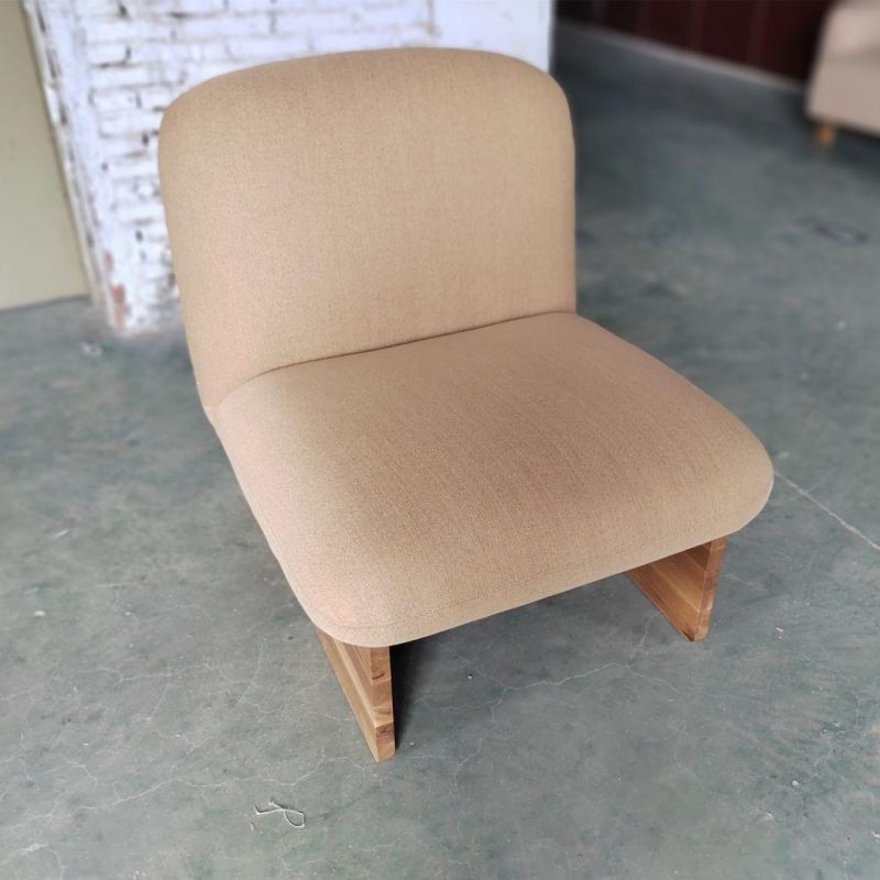Restaurant Furniture Timber Base Chaise Lounge Chair