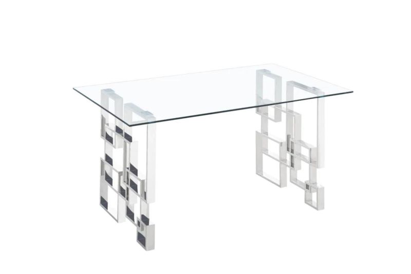 Glass Table Modern New Design Dining Table Restaurant Furniture Table