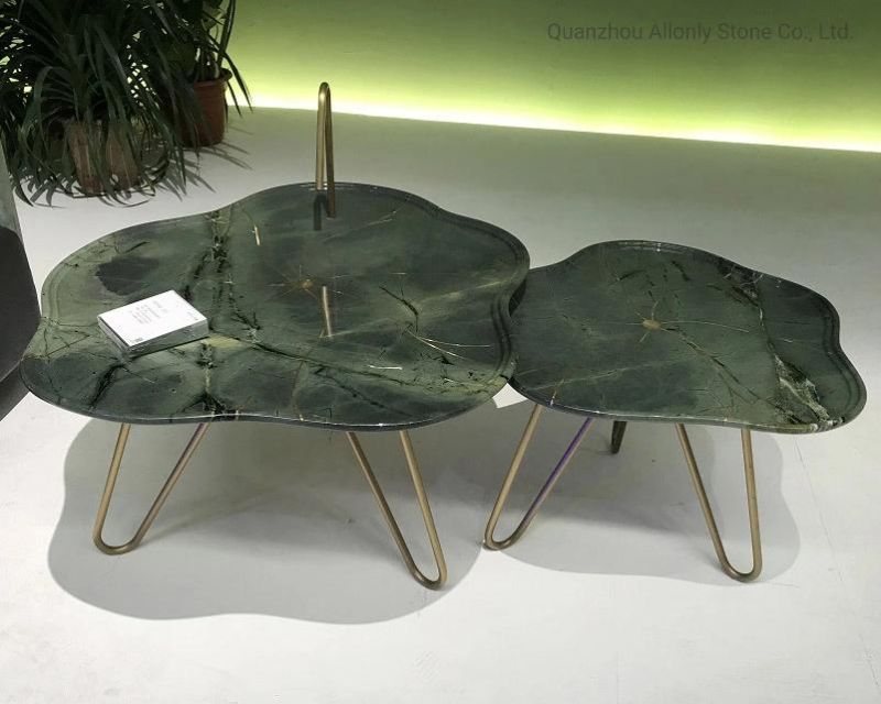 Luxury Stone Peacock Green Green Kitchen Dining Table/Table Top