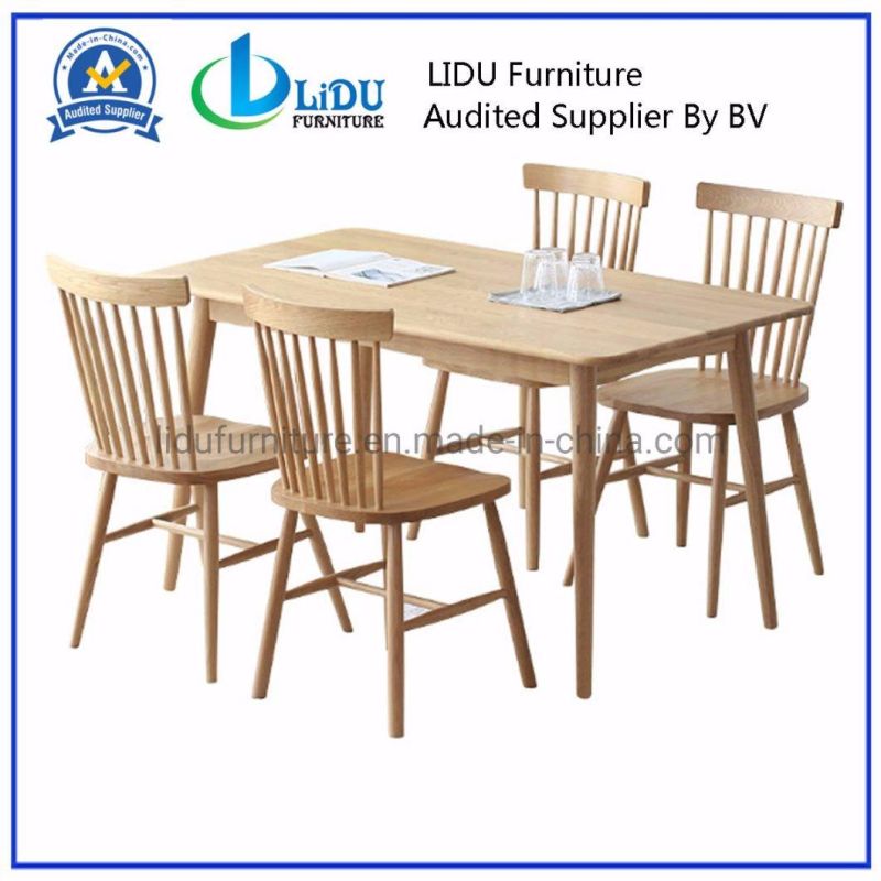 Wood Table and Chairs/Home Solid Wood Table with Chairs/Dining Room Set Coffee Dining Table Home Furniture