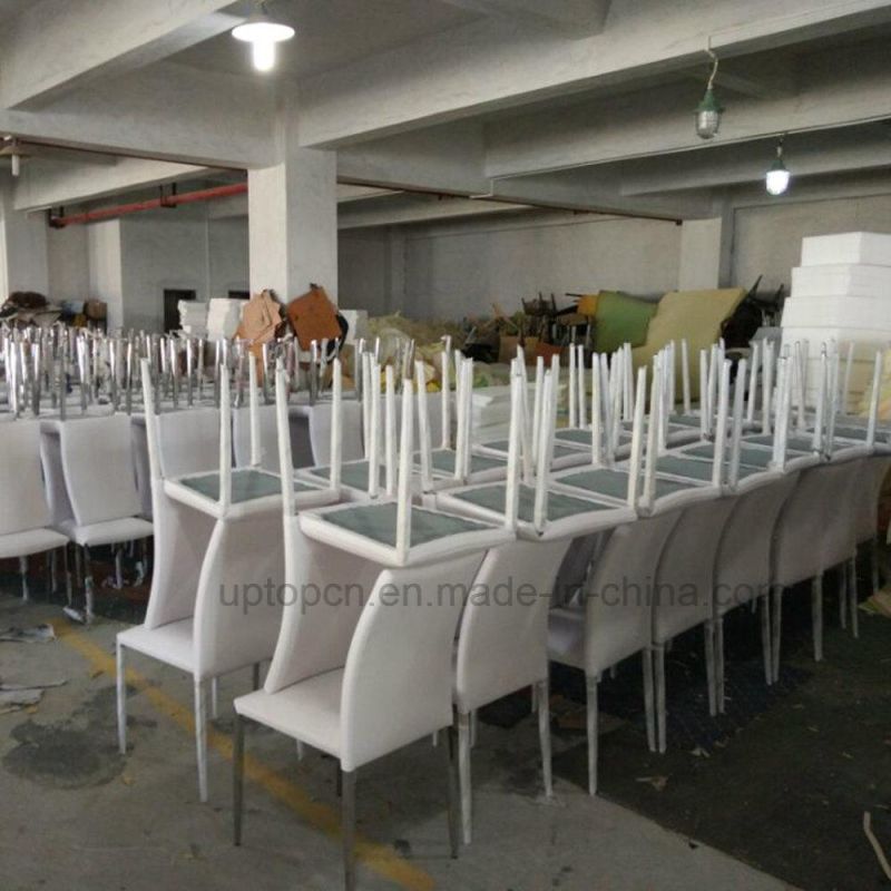 (SP-LC219) Steel Frame Stacking Leather Dining Chair for Hotel, Restaurant, Wedding, Exhibition