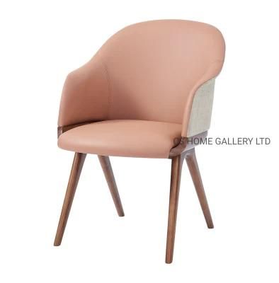 Home Furniture Nordic PVC Fabric Modern Luxury Dining Chairs for Living Room Furniture