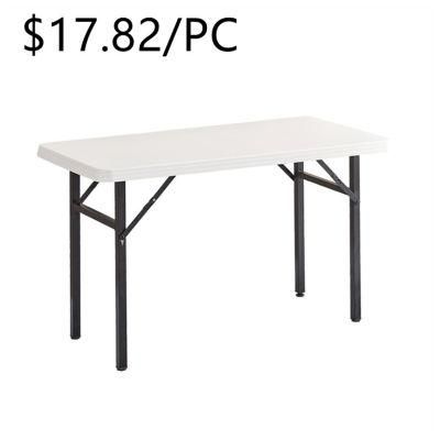 Hot Selling Outdoor Modern HDPE Plastic Hotel Recentage Folding Table