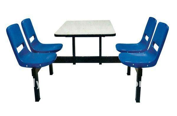 High Quality Plastic Dining Table and Chair Set for Sale (DT-06)