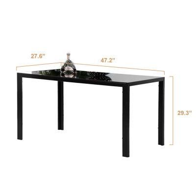 Nordic Light Luxury Style Marble Dining Table with 4 Chairs Small Apartment Dining Table