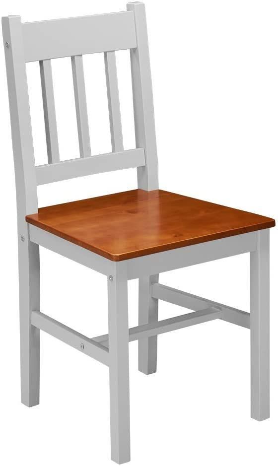 KD dining chairs and dining table made of solid pine wood