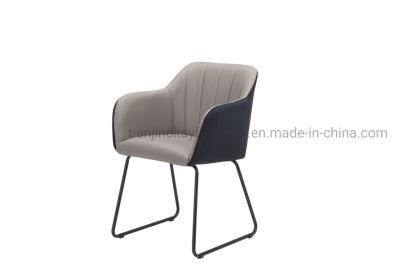 Molded Fabric Upholstered Dining Room Chair Restaurant Coffee Shop Dining Chairs with Metal Leg