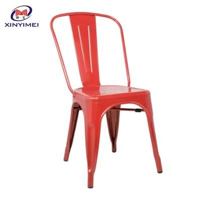 Wholesale Cheap Steel Industrial Retro Cafe Metal Dining Chair