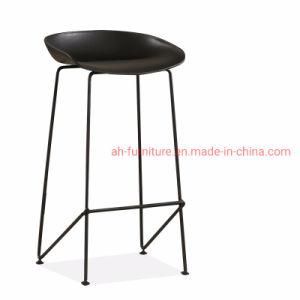 Modern Cheap Plastic Seat Metal Legs Bar Chair