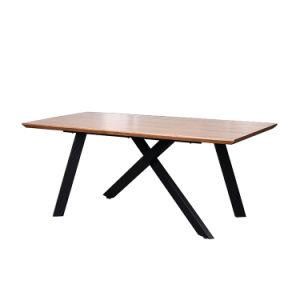 Modern Design MDF with Paper Extendable Dining Table Simple Dining Furniture