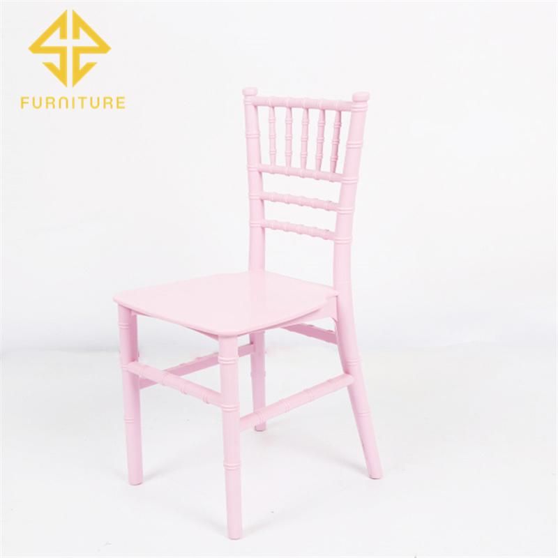 Event Furniture Plastic Resin Kids Tiffany Chair Stacking Chiavari Chair for Restaurant Hotel Wedding Banquet Party Use