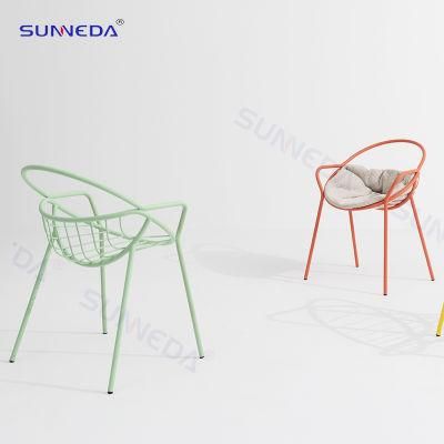Ecological Design European Style Fashion Modern Colorful Crafted Outdoor Armchair Set