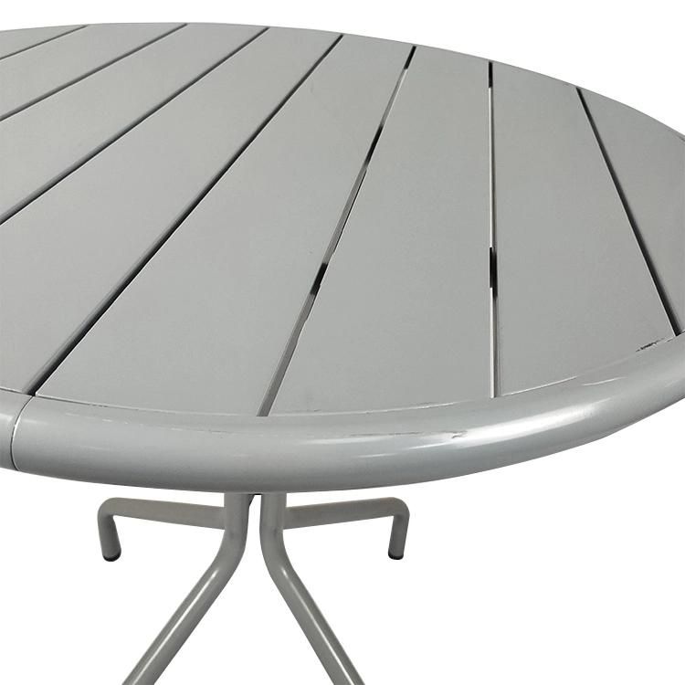 Commercial Outdoor Bistro Restaurant Table Modern Aluminum Cafe Furniture