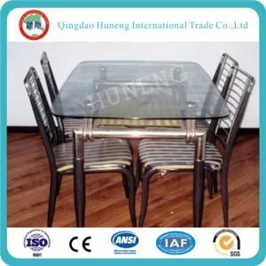 10mm Glass Table Office Table (tempered clear float glass)