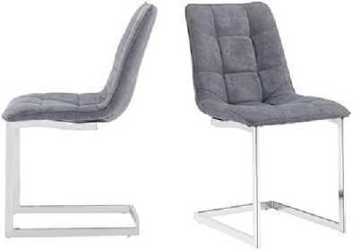 Modern Design Home and Kitchen Furniture Dining Chair with Chromed Leg