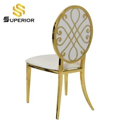 New Design Stainless Steel Stacking Dining Chair for Banquet Hall